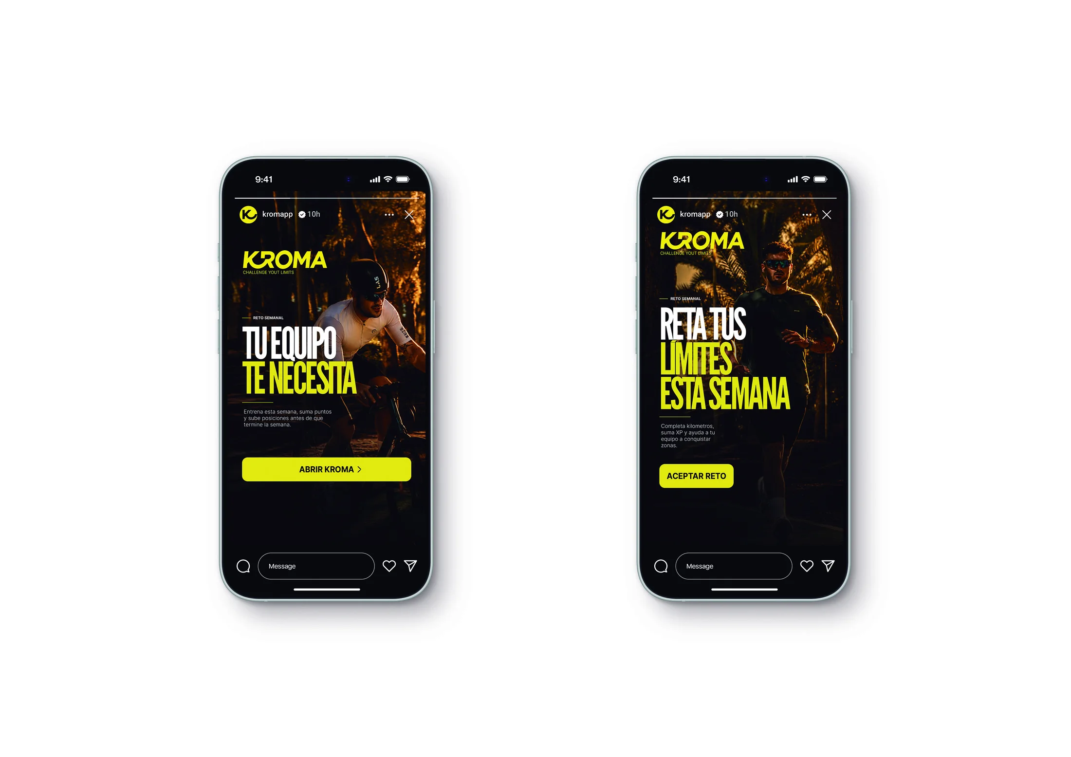 Historias digitales de la campaña Kroma